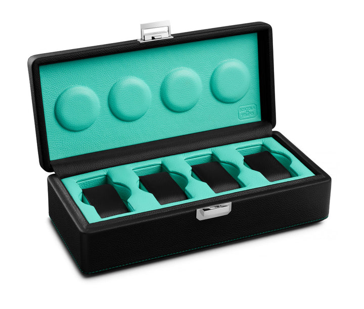 Valigetta 4 Noir/Bleu Tiffany - Scatola Del Tempo - Les Champs d'Or