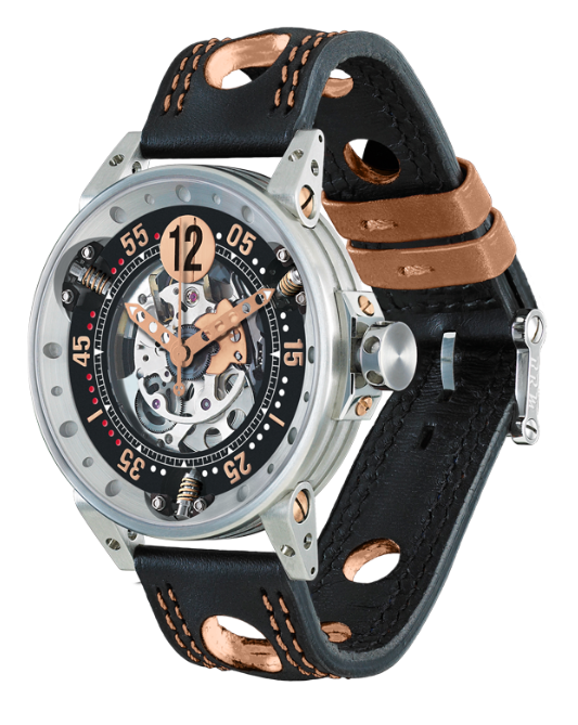 Montre V6 Sport Squelette Boitier Acier Coloris 5N -  B.R.M - Les Champs d'Or