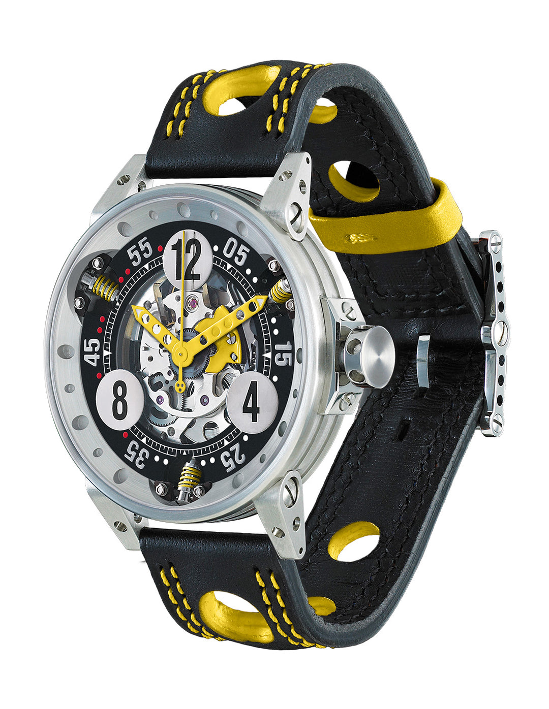Montre V6-44-SA-SQ Aiguilles Jaune -  B.R.M - Les Champs d'Or