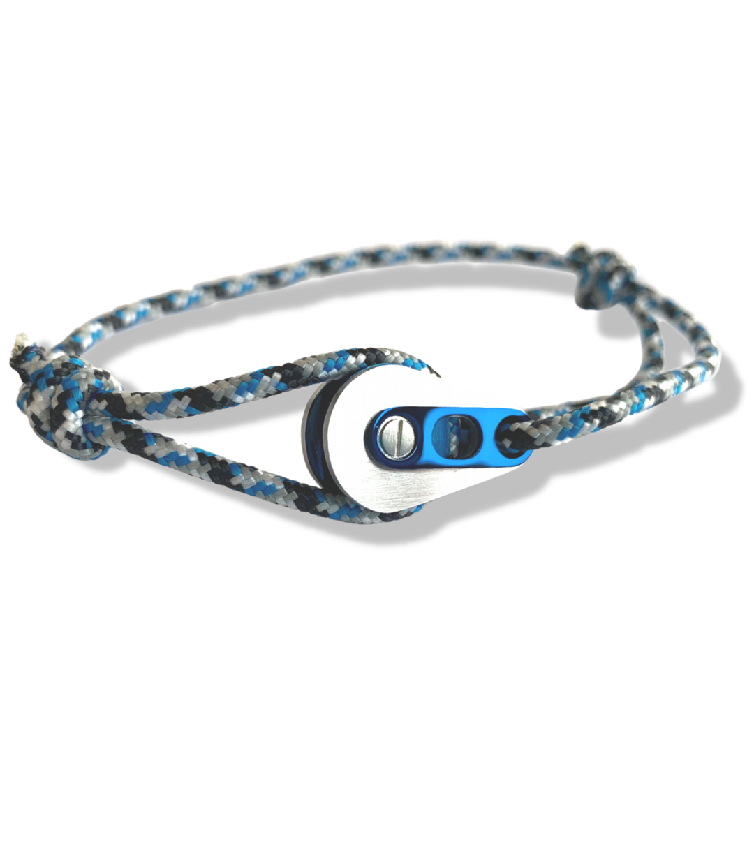 Bracelet Poulie Acier/ PVD Bleu, Camo Bleu - Bijoux - Latitude 46 - Les Champs d'Or