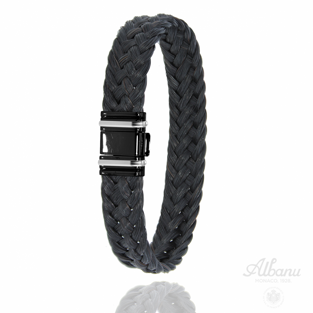 Bracelet Akhal Noir 698 N CHGF OR -  - Albanu - Bracelet - Les Champs d'Or