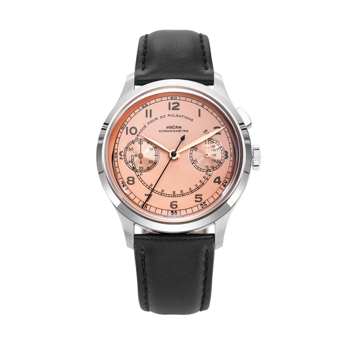 Montre MonoPusher Heritage Salmon - Vulcain   Montre - Les Champs d'Or